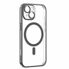 For iPhone 15 TOTUDESIGN PC-3 Series MagSafe Electroplating TPU Phone Case(Black) - 1