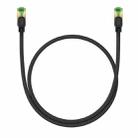 Baseus PCWL-A107 High Speed CAT8 40Gigabit Ethernet Braided Cable, Length:0.5m(Black) - 1