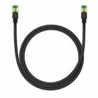 Baseus PCWL-A107 High Speed CAT8 40Gigabit Ethernet Braided Cable, Length:1m(Black) - 1