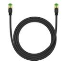 Baseus PCWL-A107 High Speed CAT8 40Gigabit Ethernet Braided Cable, Length:1.5m(Black) - 1