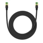 Baseus PCWL-A107 High Speed CAT8 40Gigabit Ethernet Braided Cable, Length:2m(Black) - 1