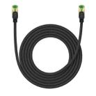 Baseus PCWL-A107 High Speed CAT8 40Gigabit Ethernet Braided Cable, Length:3m(Black) - 1