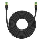 Baseus PCWL-A107 High Speed CAT8 40Gigabit Ethernet Braided Cable, Length:8m(Black) - 1