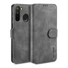 For Samsung Galaxy A21 (EU Version) DG.MING Retro Oil Side Horizontal Flip Case(Grey) - 1