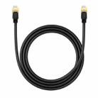 Baseus PCWL-A108 High Speed CAT8 40Gigabit Ethernet Round Cable, Length:1.5m(Black) - 1
