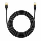 Baseus PCWL-A108 High Speed CAT8 40Gigabit Ethernet Round Cable, Length:2m(Black) - 1