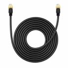 Baseus PCWL-A108 High Speed CAT8 40Gigabit Ethernet Round Cable, Length:8m(Black) - 1