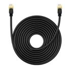 Baseus PCWL-A108 High Speed CAT8 40Gigabit Ethernet Round Cable, Length:10m(Black) - 1