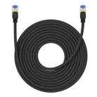 Baseus PCWL-A106 High Speed CAT7 10Gigabit Ethernet Braided Cable, Length:15m(Black) - 1