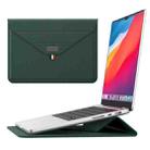 For 13/14 inch Envelope Holder Laptop Sleeve Bag(Dark Green) - 1
