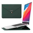 For 15.4/15.6/16.1 inch Envelope Holder Laptop Sleeve Bag(Dark Green) - 1