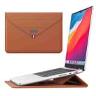 For 15.4/15.6/16.1 inch Envelope Holder Laptop Sleeve Bag(Brown) - 1