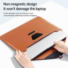 For 15.4/15.6/16.1 inch Envelope Holder Laptop Sleeve Bag(Brown) - 4