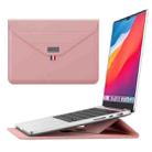 For 15.4/15.6/16.1 inch Envelope Holder Laptop Sleeve Bag(Pink) - 1
