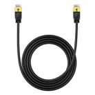 Baseus PCWL-A105 High Speed CAT7 10Gigabit Ethernet Slender Cable, Length:2m(Black) - 1