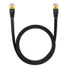 Baseus PCWL-A104 High Speed CAT7 10Gigabit Ethernet Flat Cable, Length:3m(Black) - 1