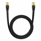 Baseus PCWL-A104 High Speed CAT7 10Gigabit Ethernet Flat Cable, Length:5m(Black) - 1