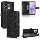 For Infinix Zero 30 5G Honeycomb Dot Texture Leather Phone Case(Black) - 1
