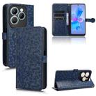 For Infinix Hot 40 / Hot 40 Pro 4G 2024 Honeycomb Dot Texture Leather Phone Case(Blue) - 1