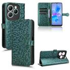 For Infinix Hot 40 / Hot 40 Pro 4G 2024 Honeycomb Dot Texture Leather Phone Case(Green) - 1