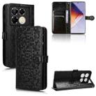 For Infinix Note 40 Pro 4G X6850 Honeycomb Dot Texture Leather Phone Case(Black) - 1