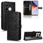 For Infinix Note 40 Pro 5G X6851 Honeycomb Dot Texture Leather Phone Case(Black) - 1