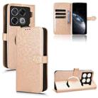 For Infinix GT 20 Pro Honeycomb Dot Texture Leather Phone Case(Gold) - 1