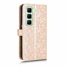 For Infinix Hot 50 5G Honeycomb Dot Texture Leather Phone Case(Gold) - 3