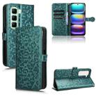 For Infinix Hot 50 5G Honeycomb Dot Texture Leather Phone Case(Green) - 1