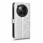 For Infinix Zero 40 4G X6860 Honeycomb Dot Texture Leather Phone Case(Silver) - 3