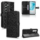 For Infinix Hot 50 Pro+ 4G Honeycomb Dot Texture Leather Phone Case(Black) - 1