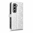 For Infinix Hot 50 Pro+ 4G Honeycomb Dot Texture Leather Phone Case(Silver) - 3