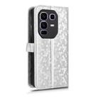 For Infinix Note 50 Pro+ Honeycomb Dot Texture Leather Phone Case(Silver) - 3