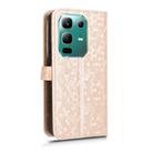 For Infinix Note 50x Honeycomb Dot Texture Leather Phone Case(Gold) - 3
