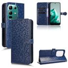 For Infinix Note 50x Honeycomb Dot Texture Leather Phone Case(Blue) - 1
