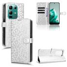 For Infinix Note 50x Honeycomb Dot Texture Leather Phone Case(Silver) - 1