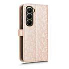 For Infinix Hot 60i 4G / Hot 60 5G Honeycomb Dot Texture Leather Phone Case(Gold) - 3