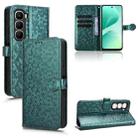 For Infinix Hot 60i 4G / Hot 60 5G Honeycomb Dot Texture Leather Phone Case(Green) - 1