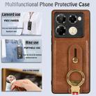 For Infinix Note 40 Pro 4G X6850 Wristband Leather Back Phone Case(Brown) - 3