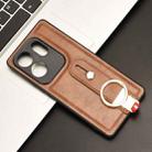 For Infinix Zero 30 4G Wristband Leather Back Phone Case(Brown) - 2