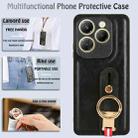 For Infinix Hot 40 / 40 Pro Wristband Leather Back Phone Case(Black) - 3