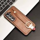 For Infinix Hot 50 4G Wristband Leather Back Phone Case(Brown) - 2