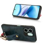 For Infinix HOT 50i X6531 Wristband Leather Back Phone Case(Blue) - 3