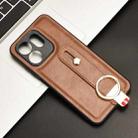 For Infinix HOT 50i X6531 Wristband Leather Back Phone Case(Brown) - 2