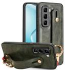 For Infinix Hot 50 Pro 4G X6881 Wristband Leather Back Phone Case(Green) - 1
