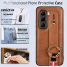 For Infinix Hot 50 Pro 4G X6881 Wristband Leather Back Phone Case(Brown) - 3