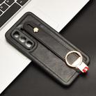 For Infinix Hot 50 Pro+ 4G X6880 Wristband Leather Back Phone Case(Black) - 2