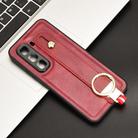 For Infinix Hot 50 Pro+ 4G X6880 Wristband Leather Back Phone Case(Red) - 2