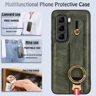 For Infinix Hot 50 Pro+ 4G X6880 Wristband Leather Back Phone Case(Green) - 3