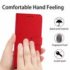 For Honor X8b Rhombic Grid Texture Leather Phone Case(Red) - 3